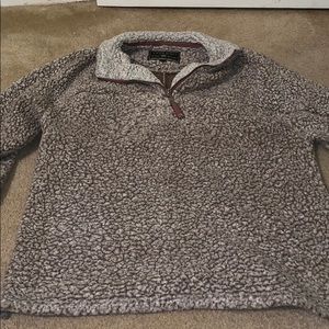 Brown/Tan True Grit Quarter Zip